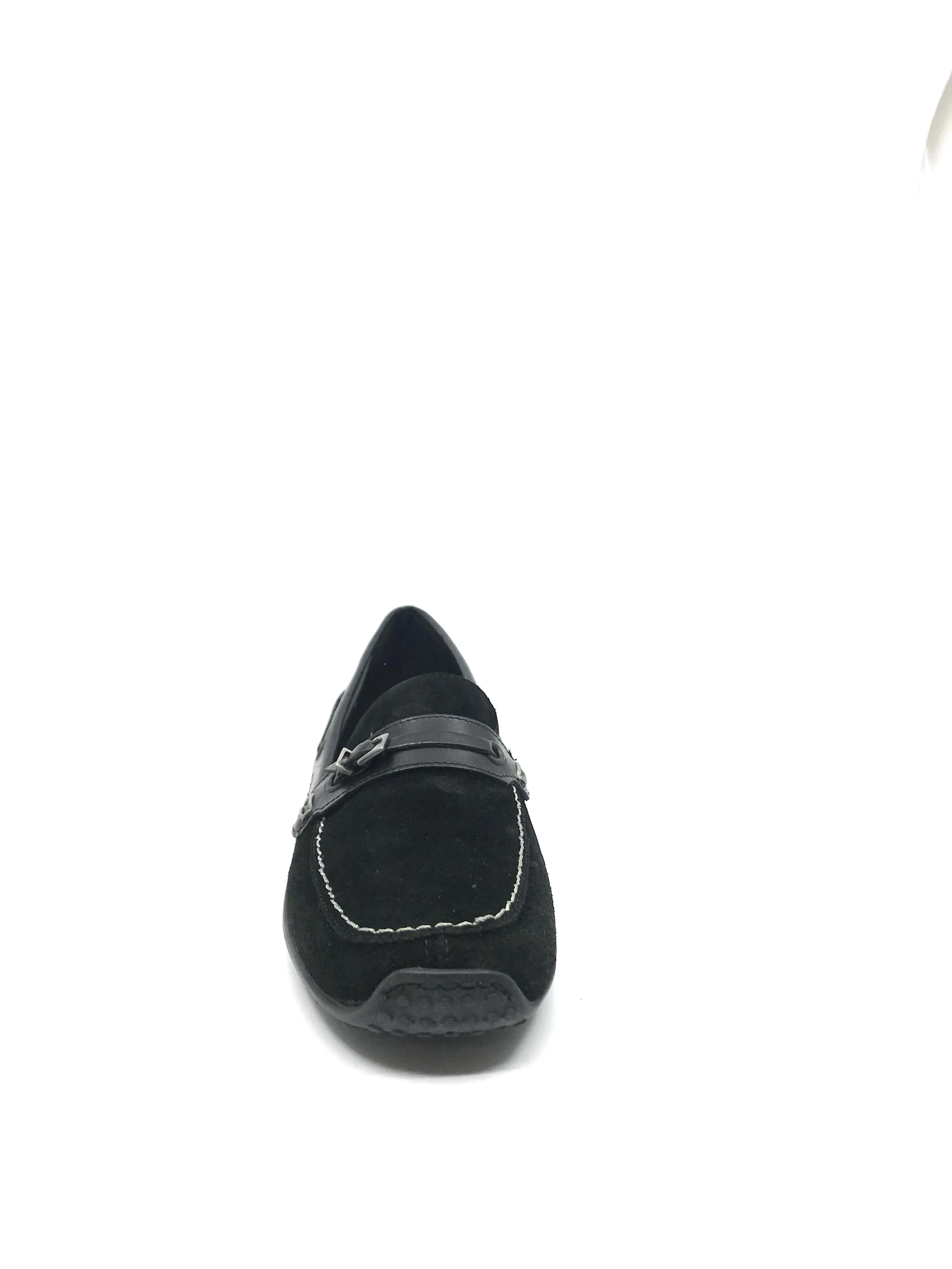Alcyon Black Suede Sesto Meucci Loafers