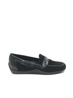 Alcyon Black Suede Sesto Meucci Loafers