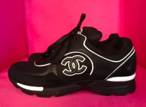 Chanel CC Logo 13C Black   White Sneakers, Fashionweek