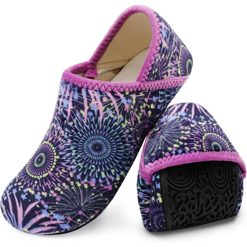 Fireworks Diabetic Slippers – Printed Lined and Non Slip