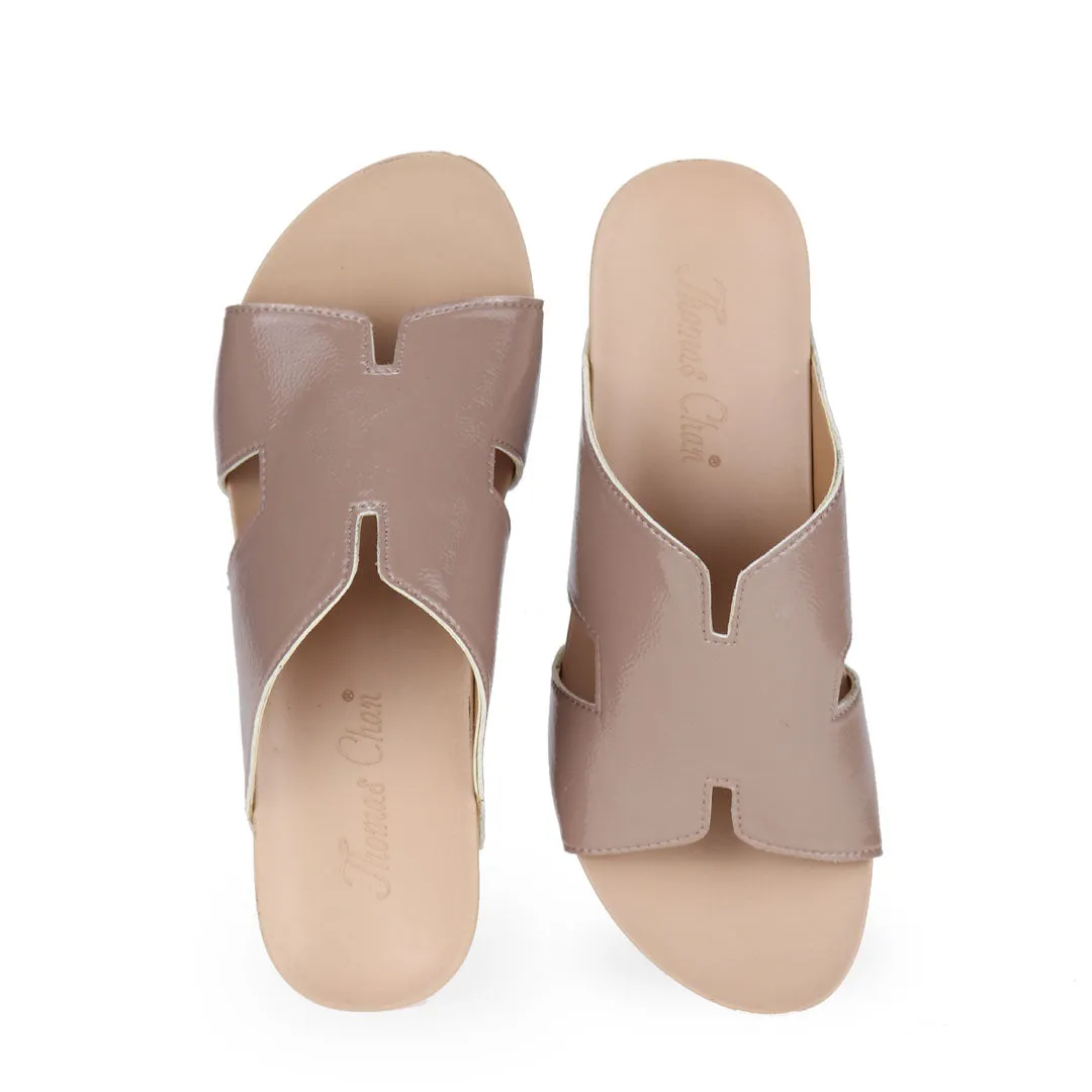H-Strap Low Wedge Slides 2" inch [Arch-legance Series]