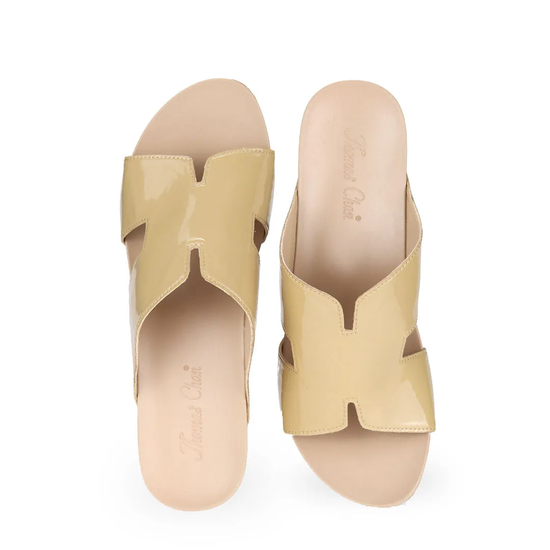 H-Strap Low Wedge Slides 2" inch [Arch-legance Series]