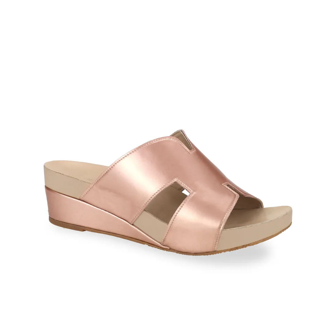 H-Strap Low Wedge Slides 2" inch [Arch-legance Series]