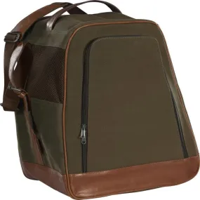 Harkila Retrieve Canvas & Leather Wellington Boot Bag - Warm Olive
