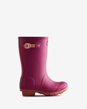 Hunter Kids BIG KIDS ORIGINAL INSULATED BOOT PRISMATIC PINK/ROUGH PINK