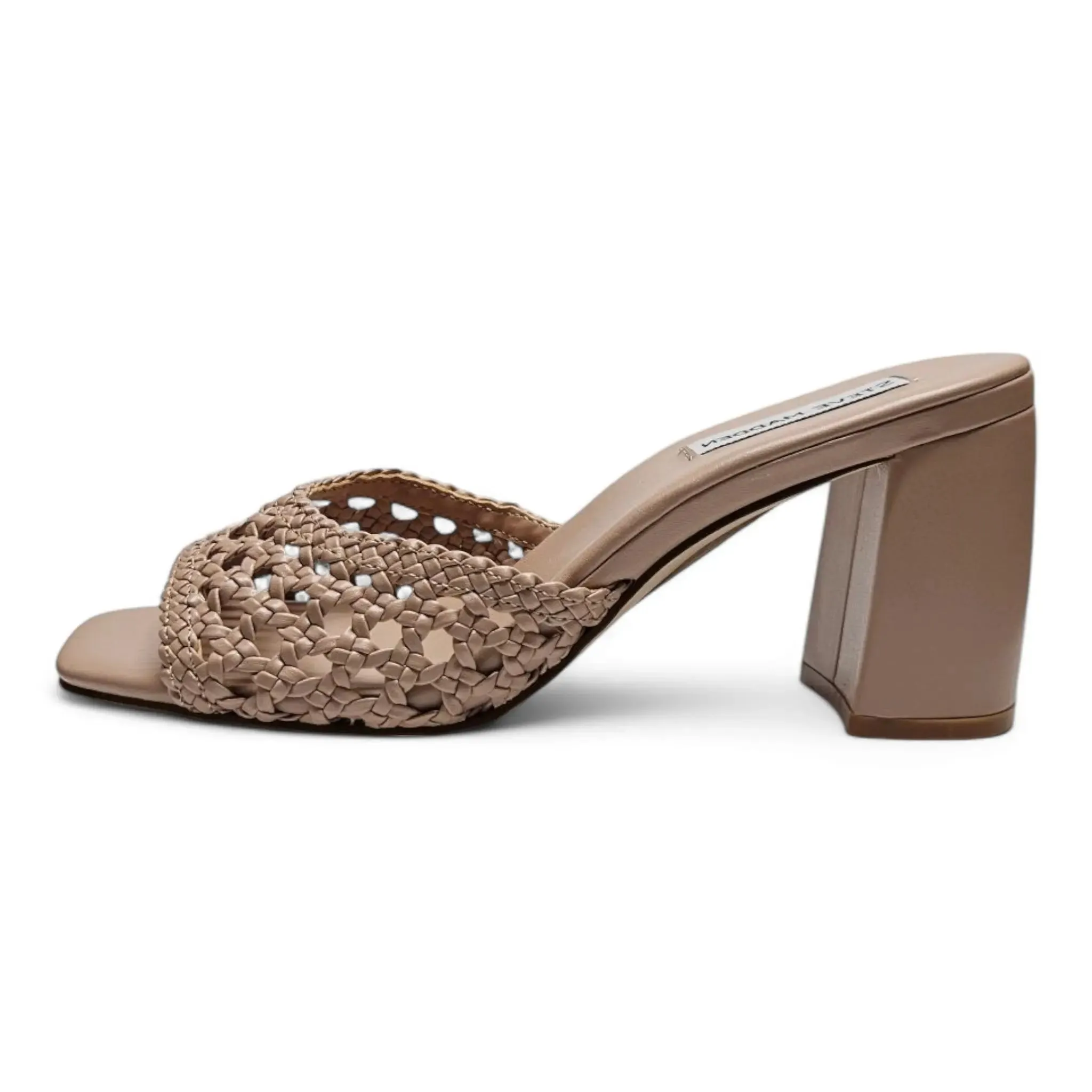 Mania Square Toe Mule Heels