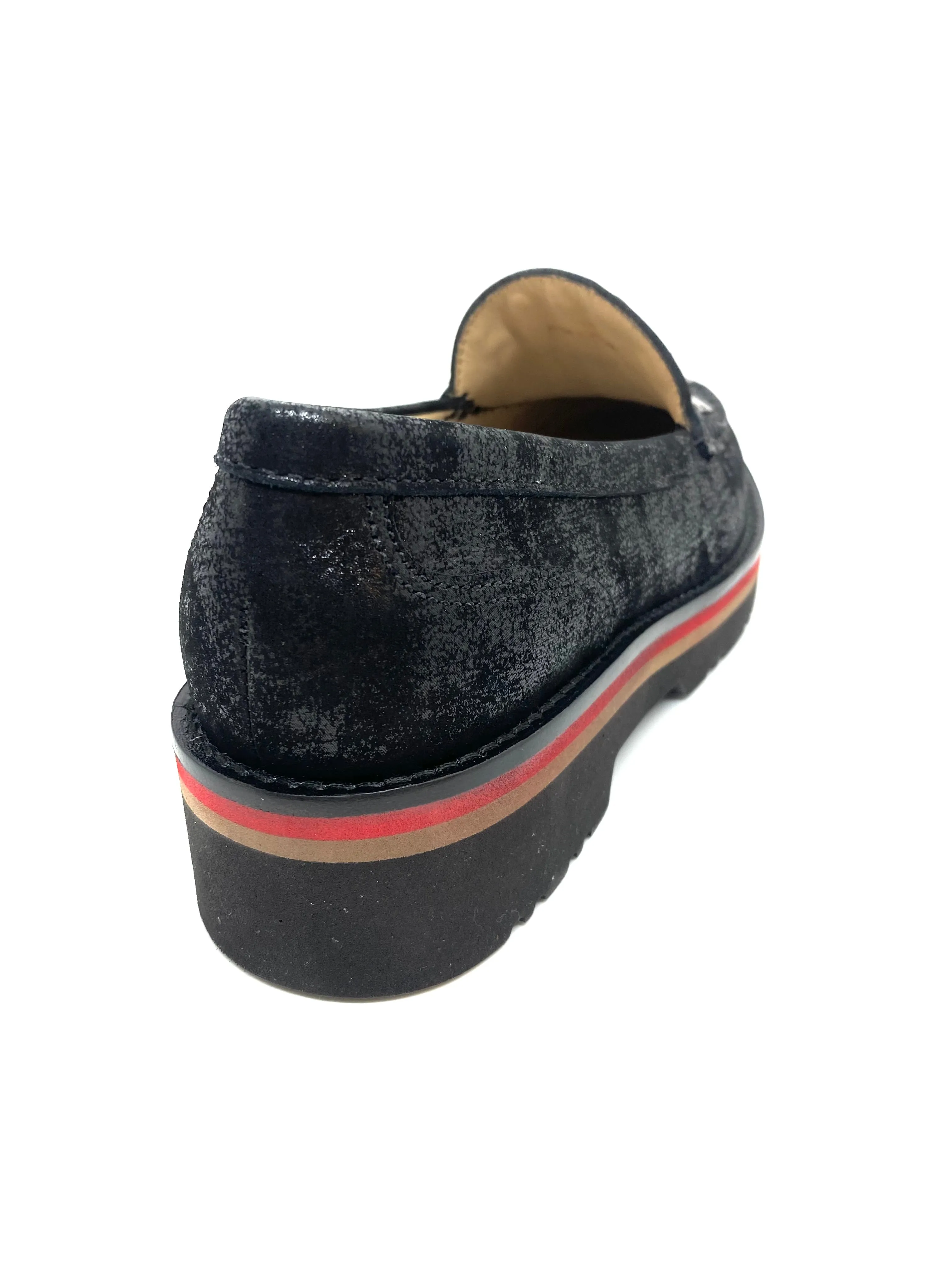 Maria Lya Ladies Stud Trim Loafer