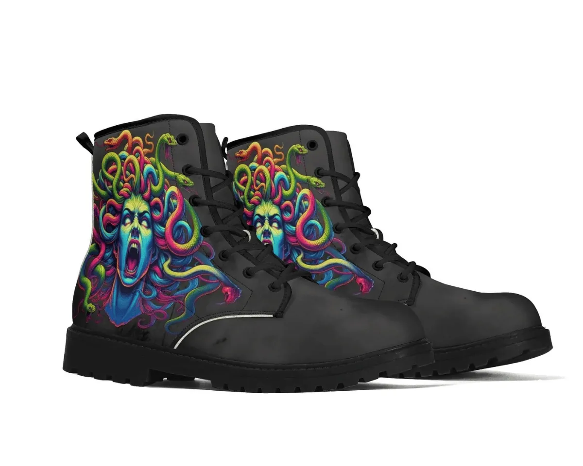 Medusa Leather Boots