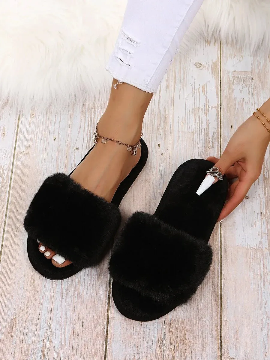 New George Women's Kris Slippers in Black, Sz 5/6