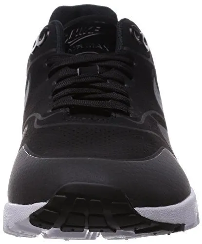 NIKE WOMENS AIR MAX 1 ULTRA MOIRE BLACK/BLACK/MTLLC SLVR/WHITE RUNNING SHOE (6.5)