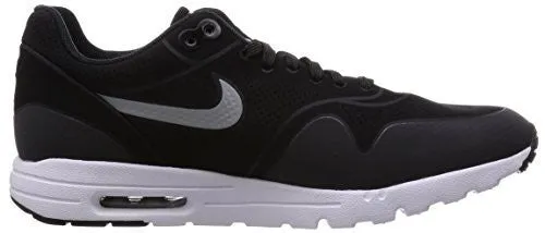 NIKE WOMENS AIR MAX 1 ULTRA MOIRE BLACK/BLACK/MTLLC SLVR/WHITE RUNNING SHOE (6.5)