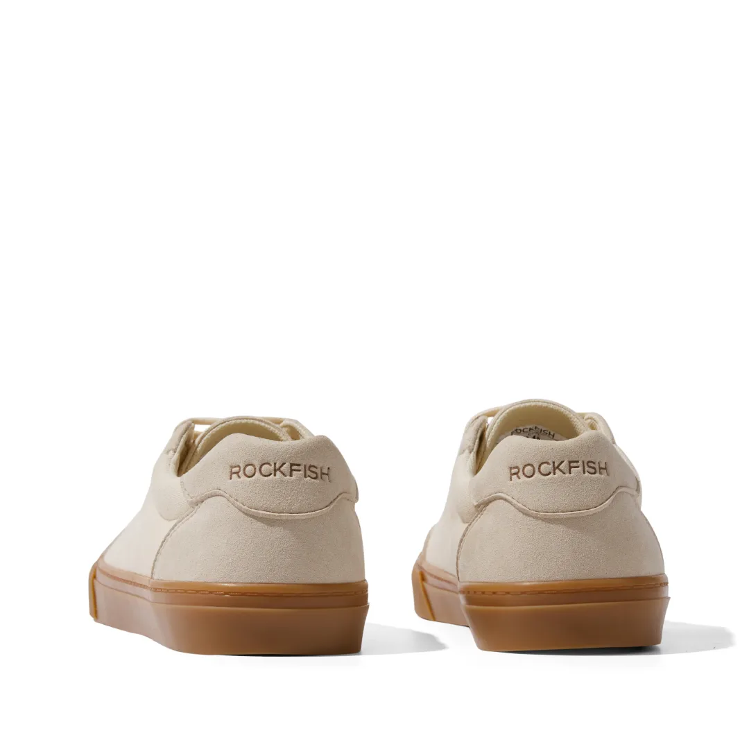 ROCKFISH  Beige / Gum 901 DWR Ladies Trainers,  Womens Canvas Sneaker B STOCK
