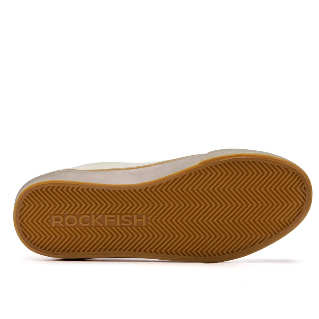 ROCKFISH  Beige / Gum 901 DWR Ladies Trainers,  Womens Canvas Sneaker B STOCK