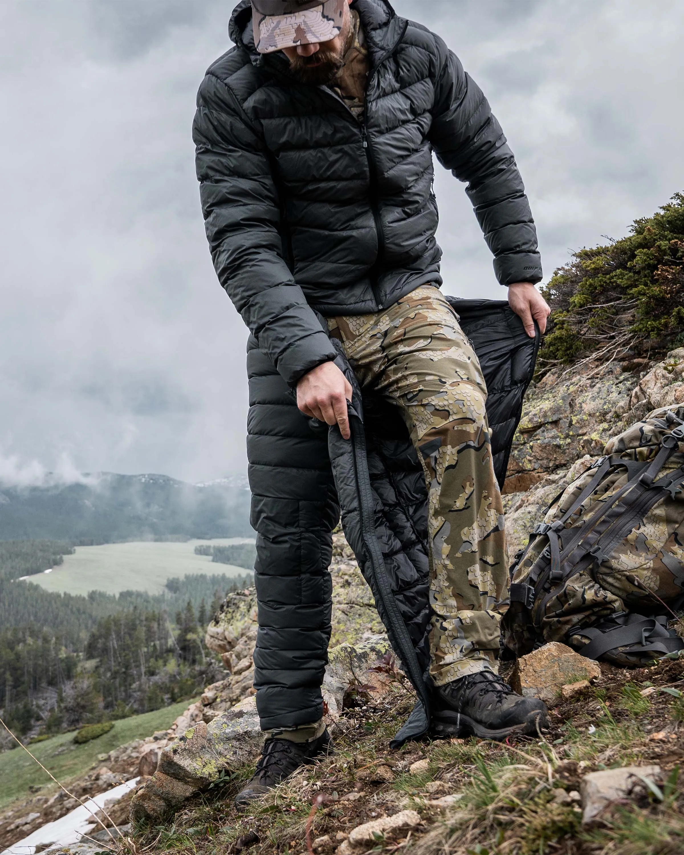 Super Down LT Pant | Gunmetal