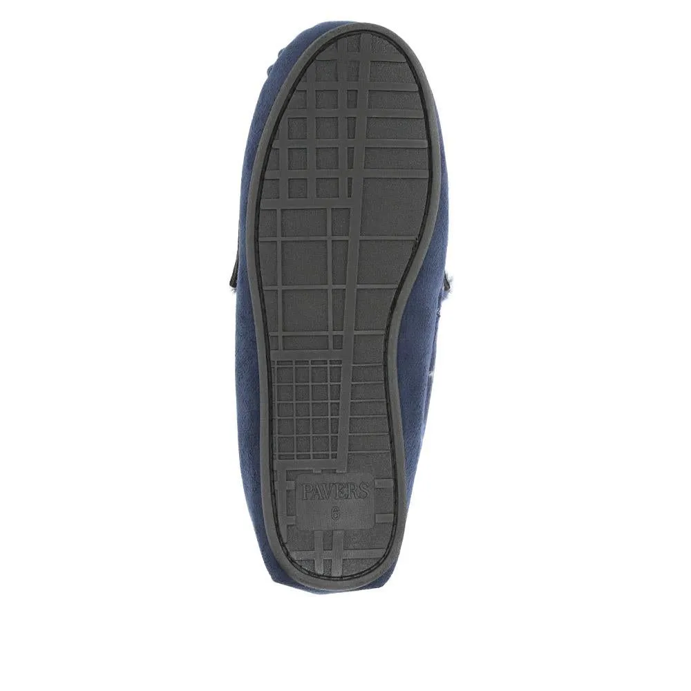 Tartan Cuff Slippers - GALOP40023 / 326 306