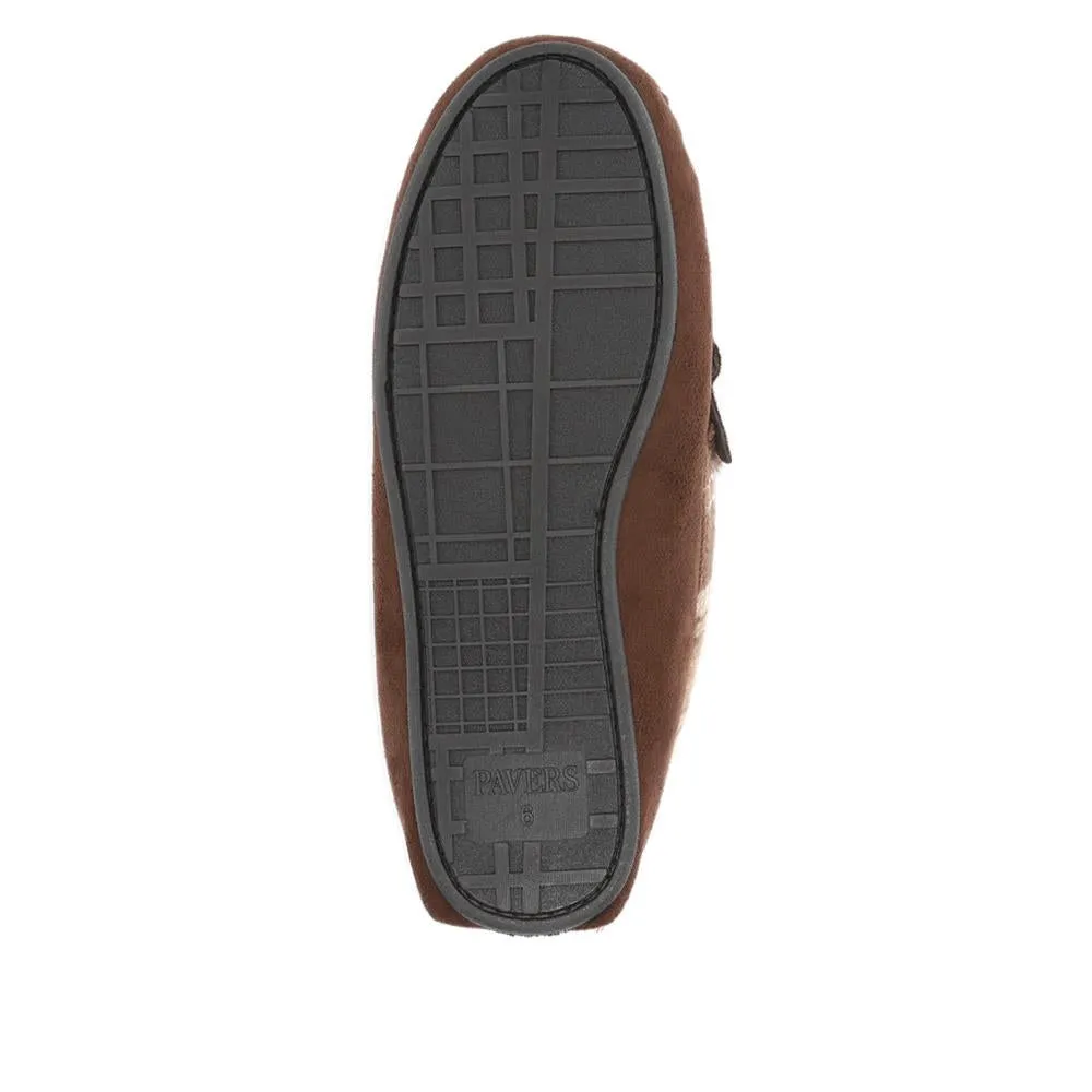Tartan Cuff Slippers - GALOP40023 / 326 306