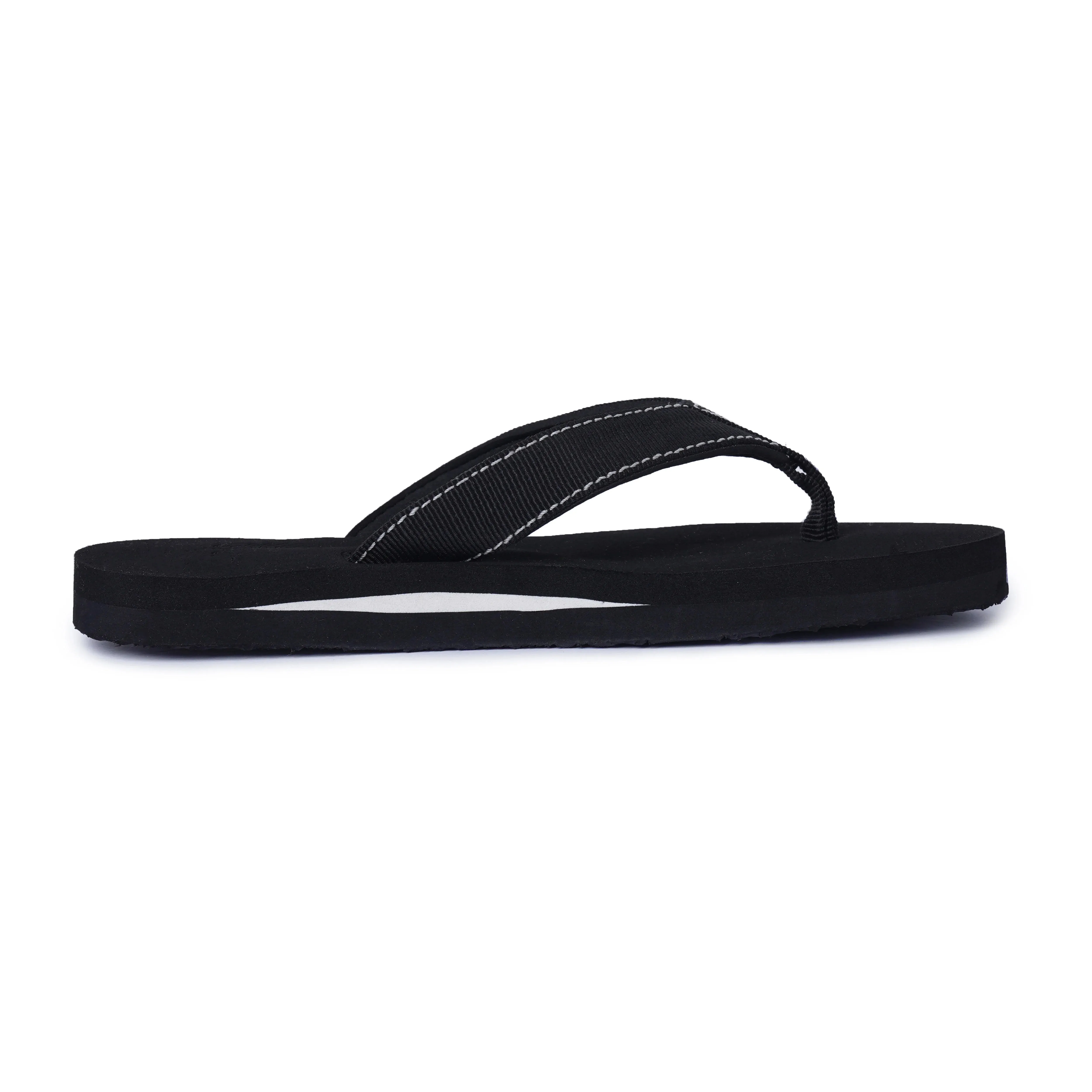 Women’s Black Stripe Arch Slippers – Light, Comfortable, and Stylish