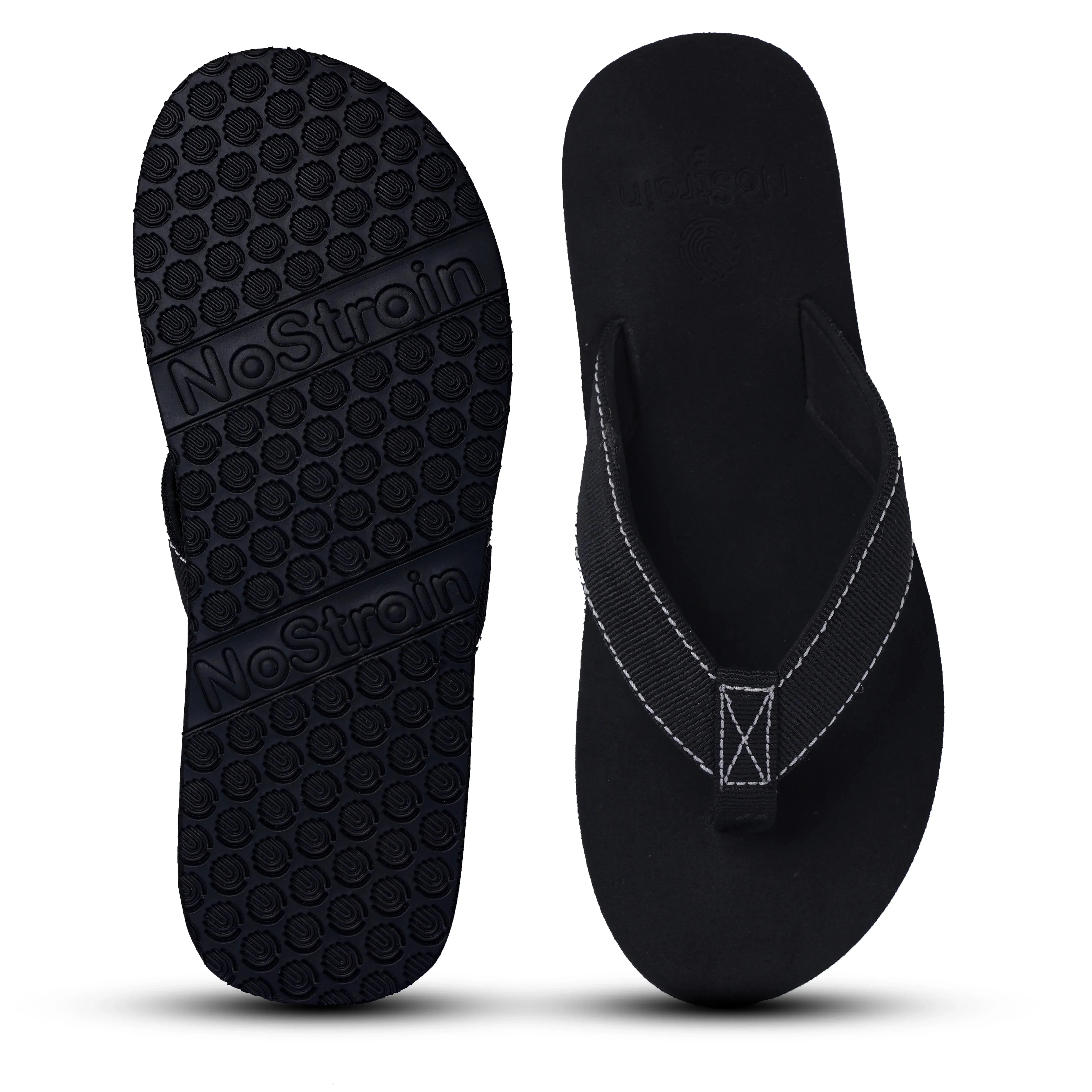 Women’s Black Stripe Arch Slippers – Light, Comfortable, and Stylish