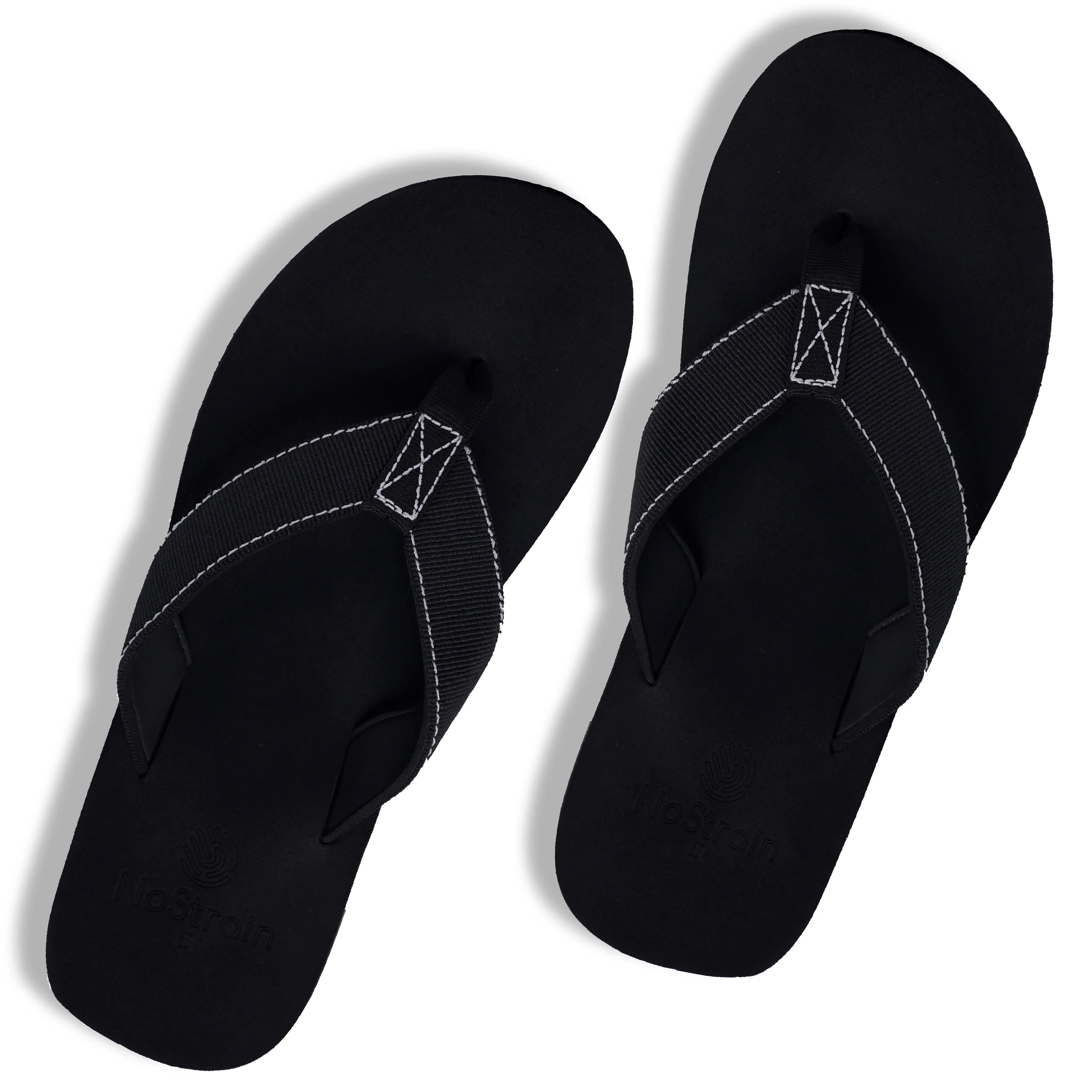 Women’s Black Stripe Arch Slippers – Light, Comfortable, and Stylish