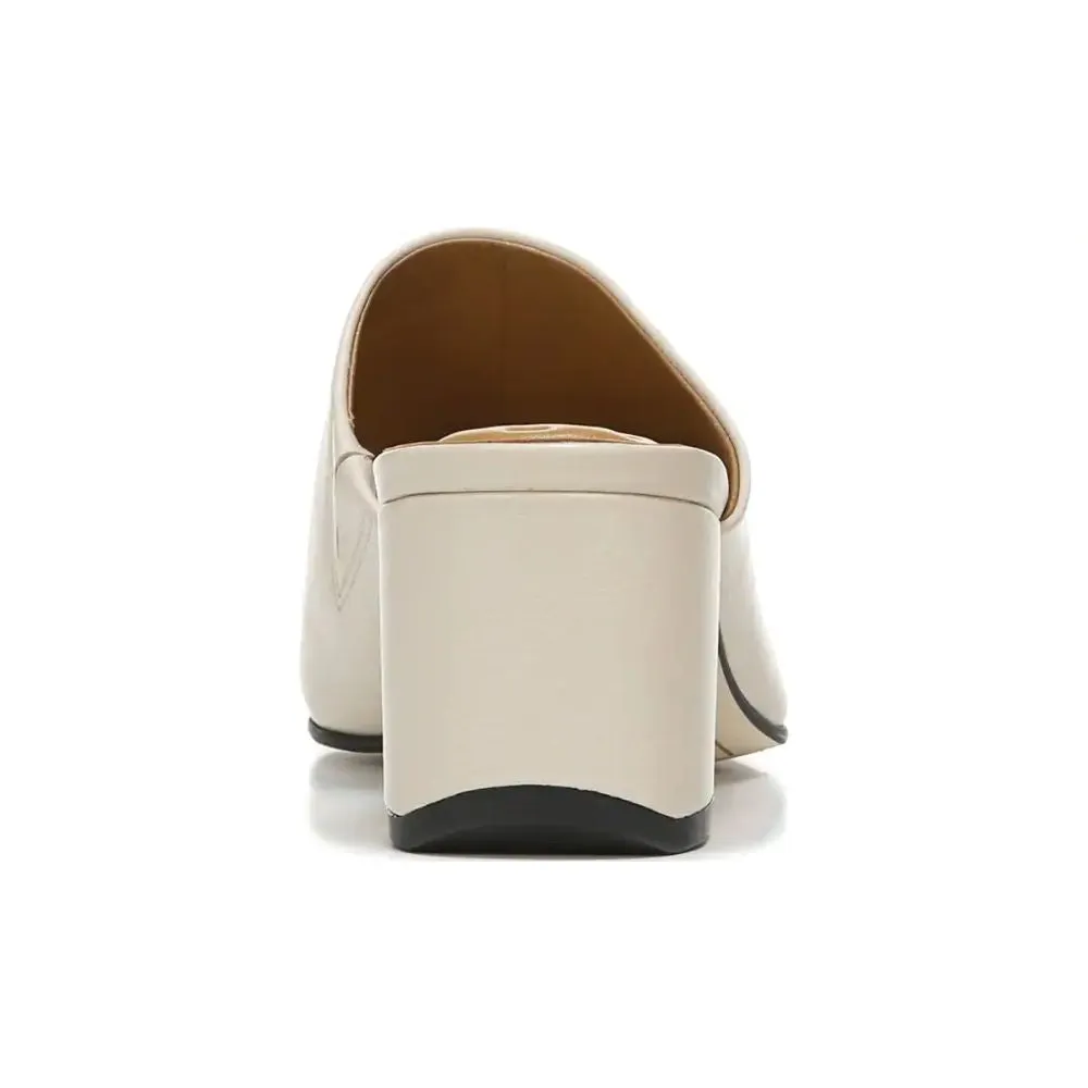 Xenia Chiffon Putty Leather Franco Sarto Mules